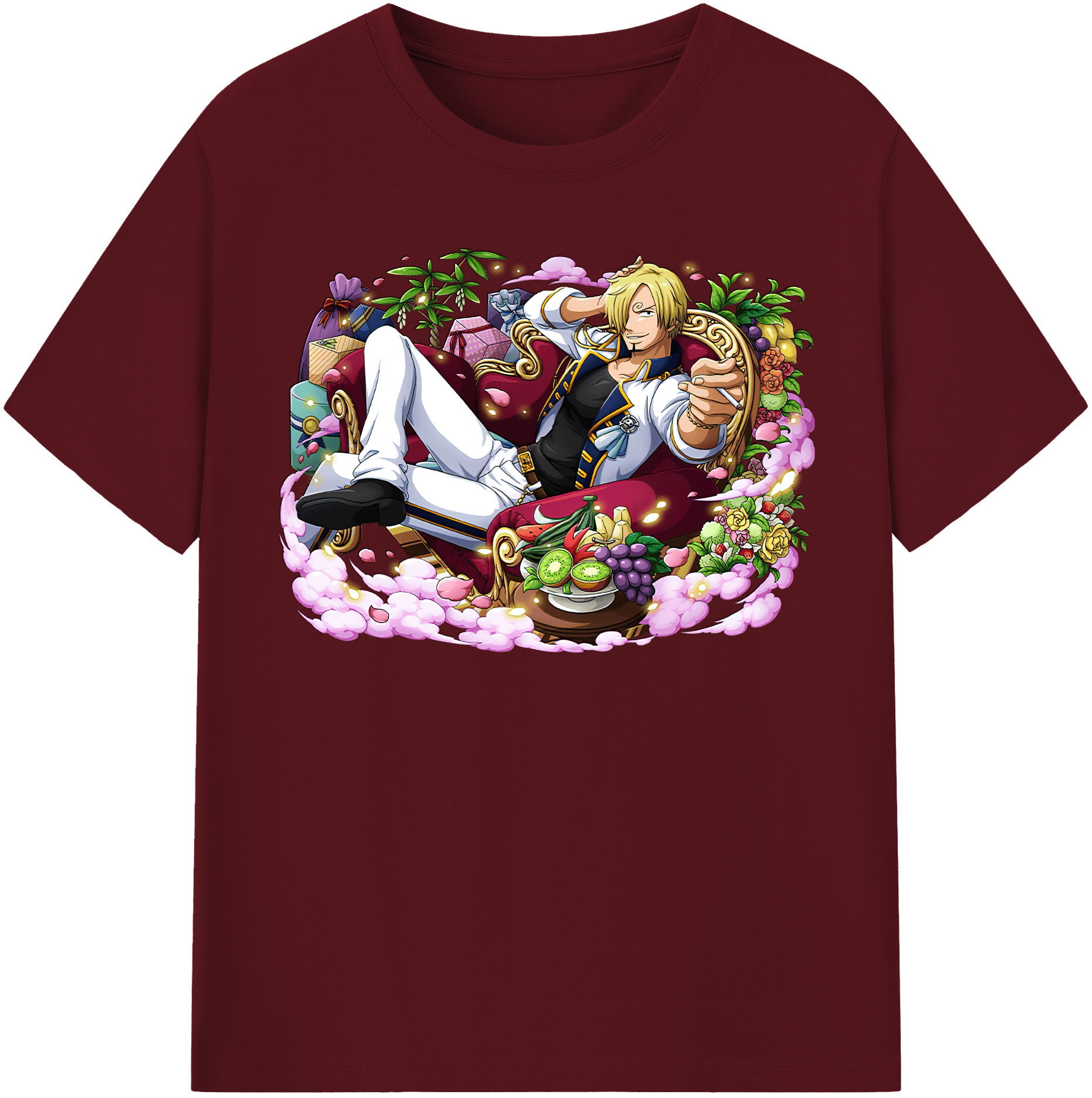 ワンピース サンジ ONE PIECE Sanji 綿100％半袖Tシャツ（フロントプリント）